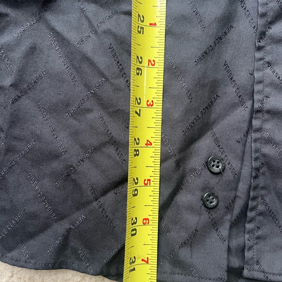 Vintage Versace Classic Black Button-Up Shirt - Picture 5 of 6